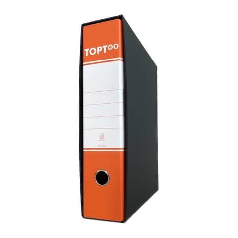 Registratore commerciale TOPToo con custodia dorso 8 cm arancio 23x30 cm - FMCRTU8AR